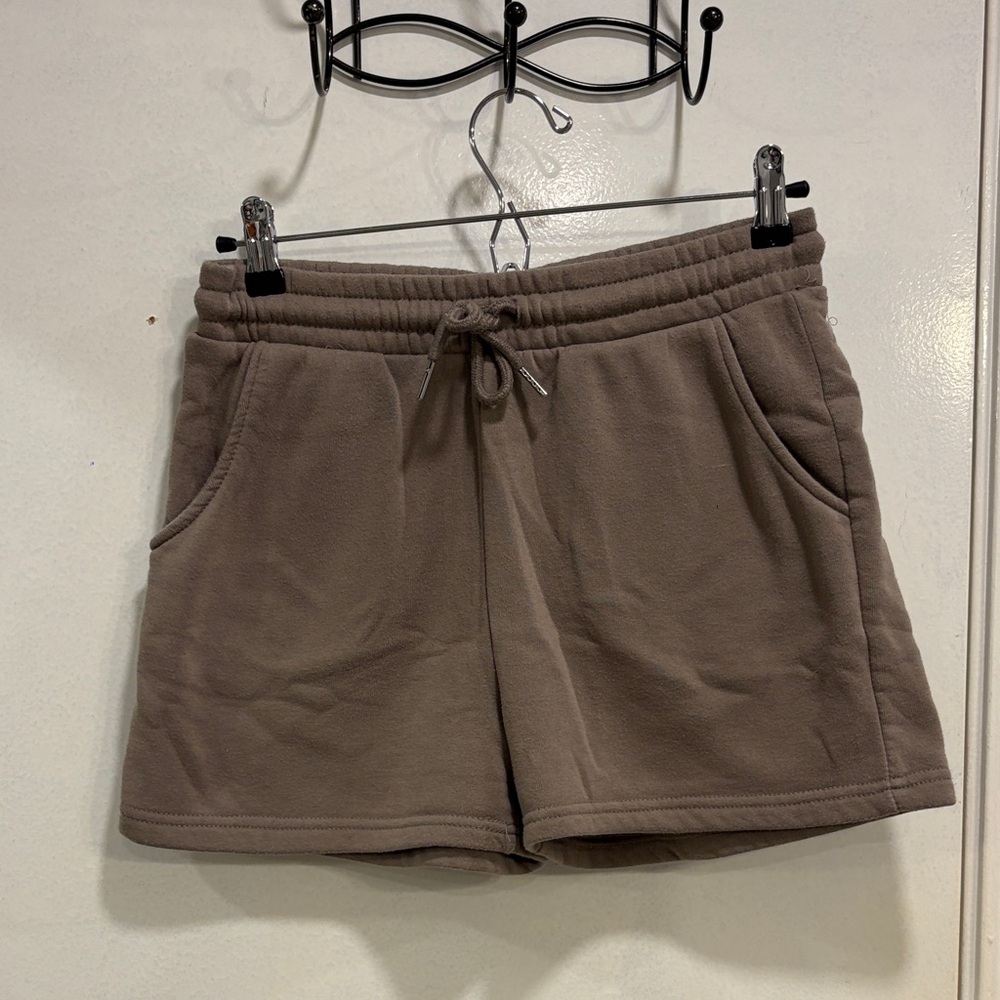 Women's Fleece Athletic Shorts - Brown